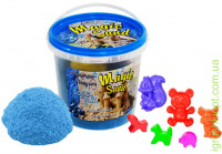 Пісок Magic sand голубого кольору, з ароматом чорниці, у відрі 1 кг