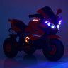 Мотоцикл M 4216AL-4, 2 мотори 25 W, 1 аккум. 6 V 7 AH, музика, світло, MP3, USB, TF, шкіра, синій