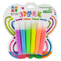 Клей для творчества "Fluorescence Pen" 3D 6 штук, ST02365