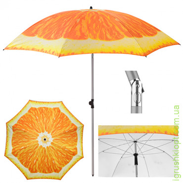 Зонтик пляжный "Апельсин" d2м наклон MH-3371-5