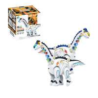 Интерактивное животное 22121 Динозавр 2 цвета микс, батар, ходит, свет, звук, /, в коробке, р-р игрушки – 31*8*20 см