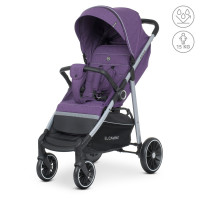 Коляска дитяча ME 1095 SIENA Violet, прогулянкова, 3 положення спинки, льон, фіолетовий