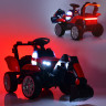 Трактор M 4263EBLR-7, р/у 2, 4 G, 2 мотора 35 W, 2 аккумулятора 6 V 7 AH, кож. сиденье, MP3, TF, USB, колёса EVA, свет, музыка, оранжевый