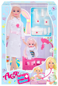 Кукла Ася Детский доктор с аксессуарами, Ася 35101