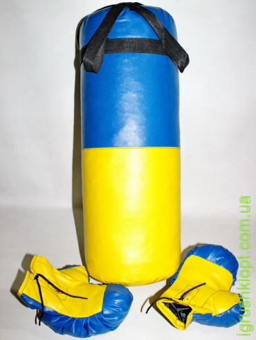 Боксерский набор "Ukraine" средний ( высота 46см, диаметр 18см) 