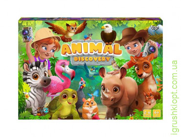 Грa настільна "Animal Discovery"  укр., DankO toys, G-AD-01-01U