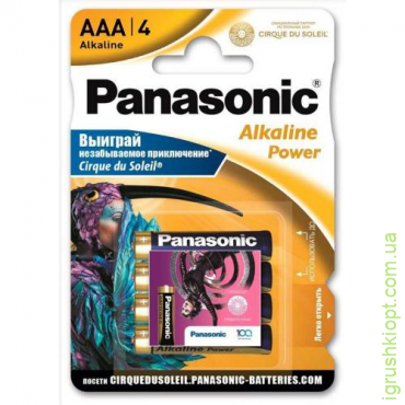 Батарейки Panasonic AAA LR3, Spiderman, 4 шт на блістері