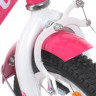 Велосипед детский PROF1 12д. Y1213-1K Princess, SKD75, малиновый, фонарь, звонок, зеркало, корзина, дополнительные колеса