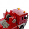 Пожежна машина C390, 54 см, звук, світло, відчиняються двері, рухомий кран, тріскачка, на бат-ці, в кор-ці
