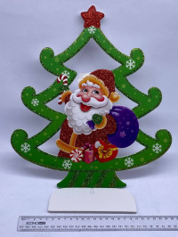 МА19-495 Новорічний декор «Ялинка з Дідом Морозом»