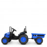 Трактор M 4419EBLR-4 р/у, 2,4 G, 2 мотори 35 W, 1 акумулятор 12 V 9 AH, колеса EVA,  USB, музика, шкiряні сидіння, синiй