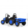 Трактор M 4419EBLR-4 р/у, 2,4 G, 2 мотора 35 W, 1 аккумулятор 12 V 9 AH, колеса EVA, USB, музыка, кожаные сиденья, синий