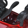 Каталка-толокар M 3901LS-3, 2 в 1 (батьківська ручка), музика, багажник пiд сидiнням, шкiряне сидіння, на батарейці, фарбованний червоний