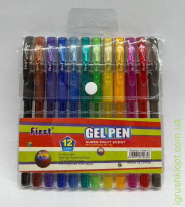 306-12 Набір кольорових ручок, 12 кольорів, GelPen