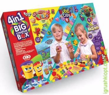Набір Тісто для ліплення "4 в 1 Big Creative Box" DankO toys