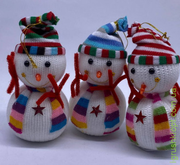 Новогодний Снеговик, с шарфиком МА19-460