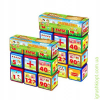 Кубики Математика, 12 кубиков M.Toys