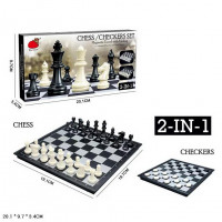 Шахматы арт. 2014-BC, 2 в 1, коробка 20, 1*3, 4*9, 7 см