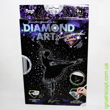 Набір для творчості "DIAMOND ART" Діамантовий блиск "Балерина", DankO toys