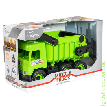Авто "Middle truck" самоскид (зелений) у коробці, 39482