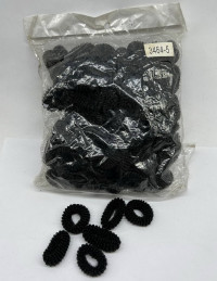 3464-5 Резиночки для волос, черные