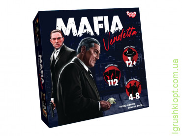 Гра настільна "MAFIA Vendetta"  укр., DankO toys, MAF-01-01U