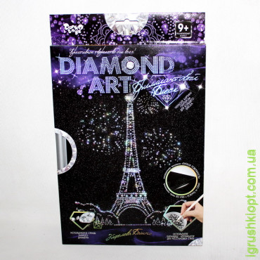 Набір для творчості "DIAMOND ART" Діамантовий блиск "Ейфелева вежа", DankO toys