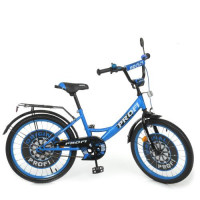 Велосипед дитячий PROF1 20д. Y2044-1, Original boy, SKD75, ліхтар, дзвінок, дзеркало, пiднiжка, синьо-чорний