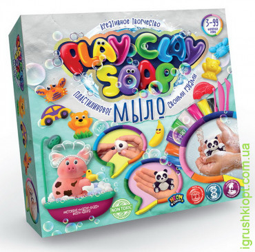 Набор пластилиновое мыло "PlayClay Soap" 8 цв, большой, DankO toys