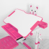 Парта M 4818-8, зі стільцем, полиця, регул. висота, підставка для книг, рожева