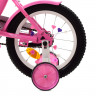 Велосипед дитячий PROF1 14д. Y1481, Ballerina, SKD45, розовий, дзвінок, ліхтар, дод.колеса