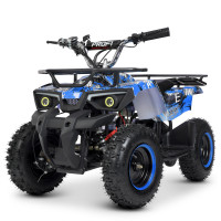 Квадроцикл HB-ATV800AS-4, мотор 800 W, 3 аккум. 12 A/12 V, скор. 22 км/ч, до 65 кг, синий