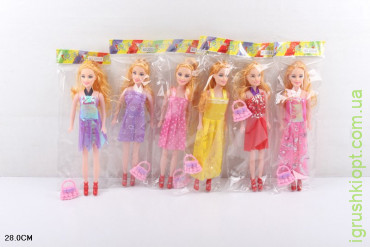 Кукла типа Барби арт. 2203-8, 6 видов, пакет