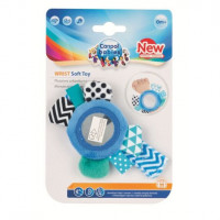Canpol babies іграшка плюшева на руку з дзеркалом 0+ Zig Zag синя, 68 056_blu