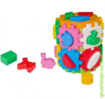Іграшка куб "Розумний малюк Конструктор ТехноК" 1+1, 32 елементи