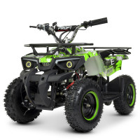 Квадроцикл HB-ATV800AS-5, мотор 800 W, 3 аккум. 12 A/12 V, скор. 22 км/ч, до 65 кг, зеленый