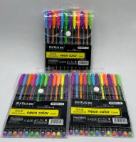 НТ-6307-12 Набір гелевих ручок, неонові 12 кольорів
