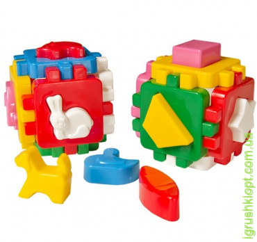 Іграшка куб "Розумний малюк Весела компанія ТехноК"1+1, 24 елементи