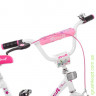 Велосипед дитячий PROF1 16д. Y1685, Flower, біло-рожевий, дзвінок, дод.колеса