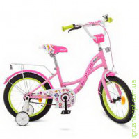 Велосипед дитячий PROF1 18д. Bloom, рожевий, дзвінок, дод.
