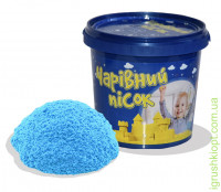 Пісок блакитний з ароматом чорниці у відрі 1 кг, ST
