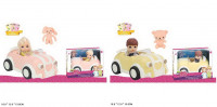Лялька у наборі арт. 91066-A/B, мікс 2 види, машинка, аксесуари, коробка 18*12*13 см