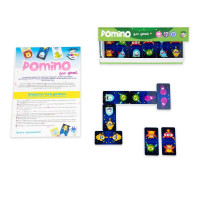 Настольная игра Strateg Domino Limited edition зелёная на украинском языке (30736)
