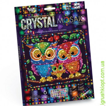 Набір Мозаїка із кристалів "CRYSTAL MOSAIC" МІКС, DT