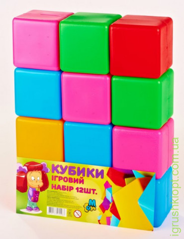 Кубики Великі "12 шт", M.Toys, 14067