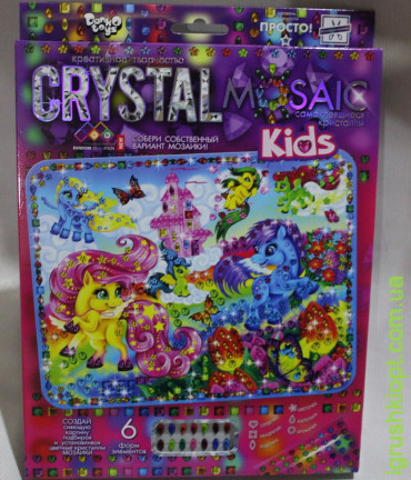 Набір Мозаїка із кристалів "CRYSTAL MOSAIC Kids" Поні, DT