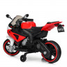 Мотоцикл M 4103-1-3, 2 мотора 25W, 2 аккумулятора 6 V 5 AH, MP3, USB, свет колеса, бело-красный