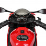 Мотоцикл M 4103-1-3, 2 мотора 25W, 2 аккумулятора 6 V 5 AH, MP3, USB, світло колеса, біло-червоний