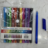 Ручки кулькові 12 кольорів WW00009