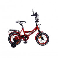 Велосипед детский 2-х колес.12'' 211203 Like2bike Sky, бордовый, рама сталь, со звонком, руч.тормоз, сборка 75%